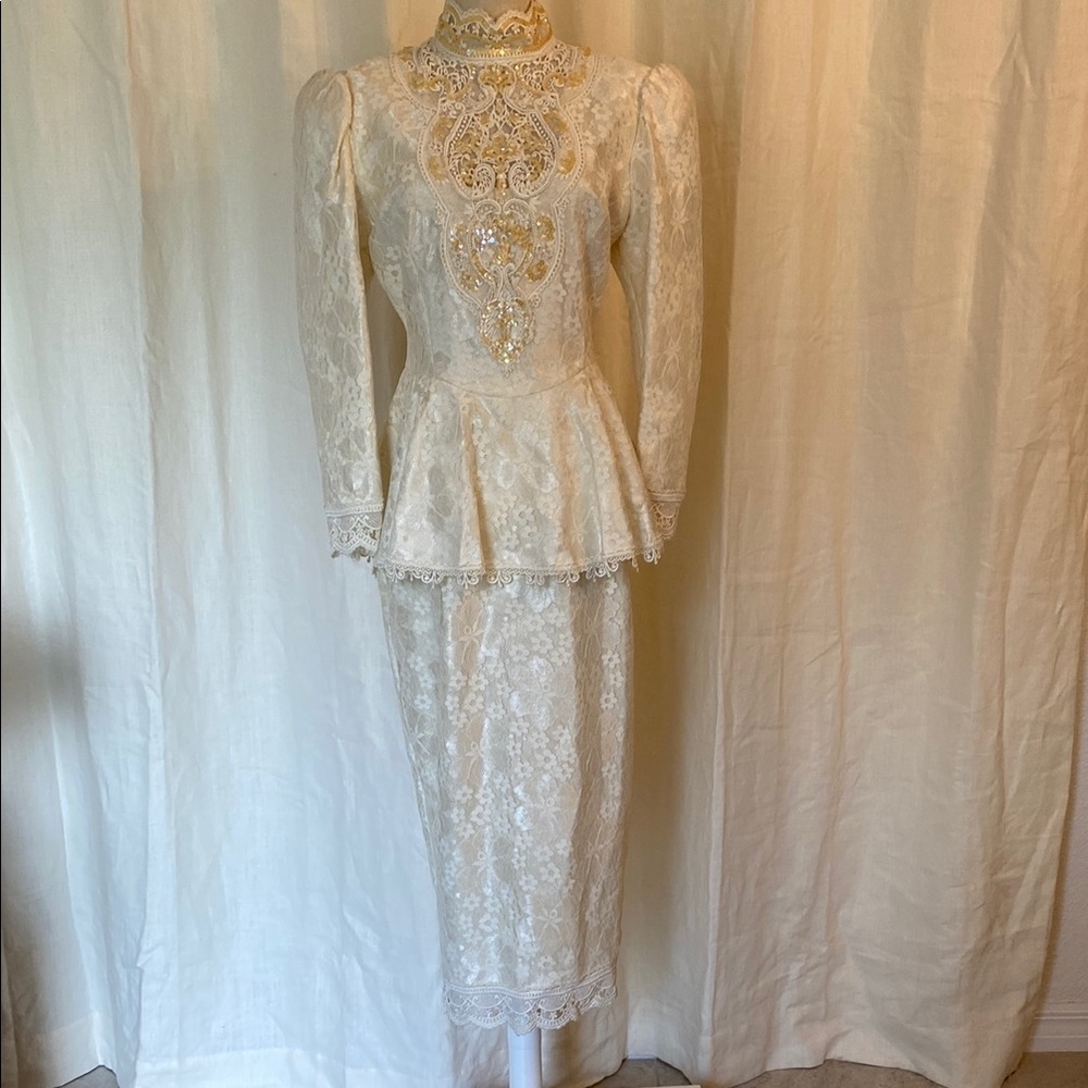 Vintage Jessica McClintock Bridal Wedding Dress